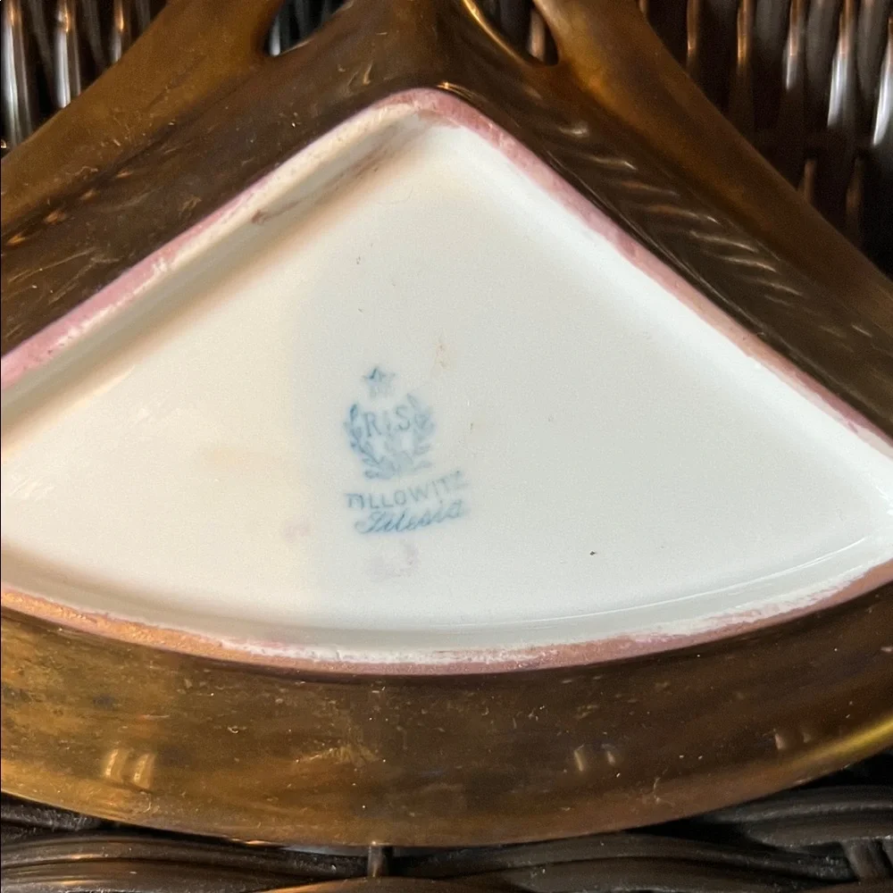 R&S Tillowitz gold Decorative ashtray or Dish for rings or ???